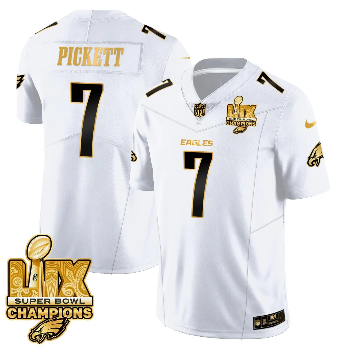 Philadelphia Eagles Nike Super Bowl LIX Champions Vapor Limited Stitched Jersey - Anthracite - Image 69