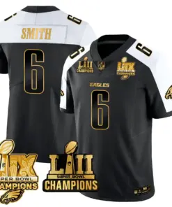 Saquon Barkley Philadelphia Eagles Nike LII-LIX Super Bowl Champions Vapor Limited Stitched Jersey - Anthracite - Image 5