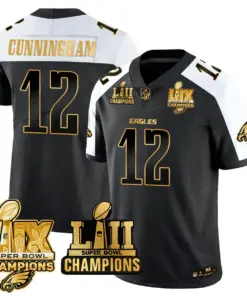Saquon Barkley Philadelphia Eagles Nike LII-LIX Super Bowl Champions Vapor Limited Stitched Jersey - Anthracite - Image 7