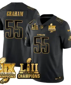 Saquon Barkley Philadelphia Eagles Nike LII-LIX Super Bowl Champions Vapor Limited Stitched Jersey - Anthracite - Image 10