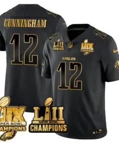 Saquon Barkley Philadelphia Eagles Nike LII-LIX Super Bowl Champions Vapor Limited Stitched Jersey - Anthracite - Image 9