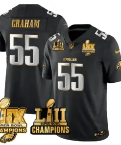 Saquon Barkley Philadelphia Eagles Nike LII-LIX Super Bowl Champions Vapor Limited Stitched Jersey - Anthracite - Image 15
