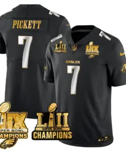 Saquon Barkley Philadelphia Eagles Nike LII-LIX Super Bowl Champions Vapor Limited Stitched Jersey - Anthracite - Image 20
