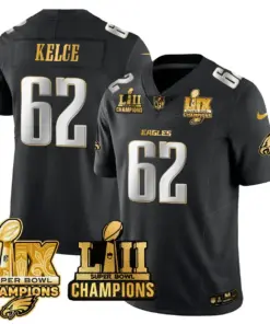 Saquon Barkley Philadelphia Eagles Nike LII-LIX Super Bowl Champions Vapor Limited Stitched Jersey - Anthracite - Image 19