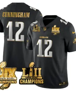 Saquon Barkley Philadelphia Eagles Nike LII-LIX Super Bowl Champions Vapor Limited Stitched Jersey - Anthracite - Image 16
