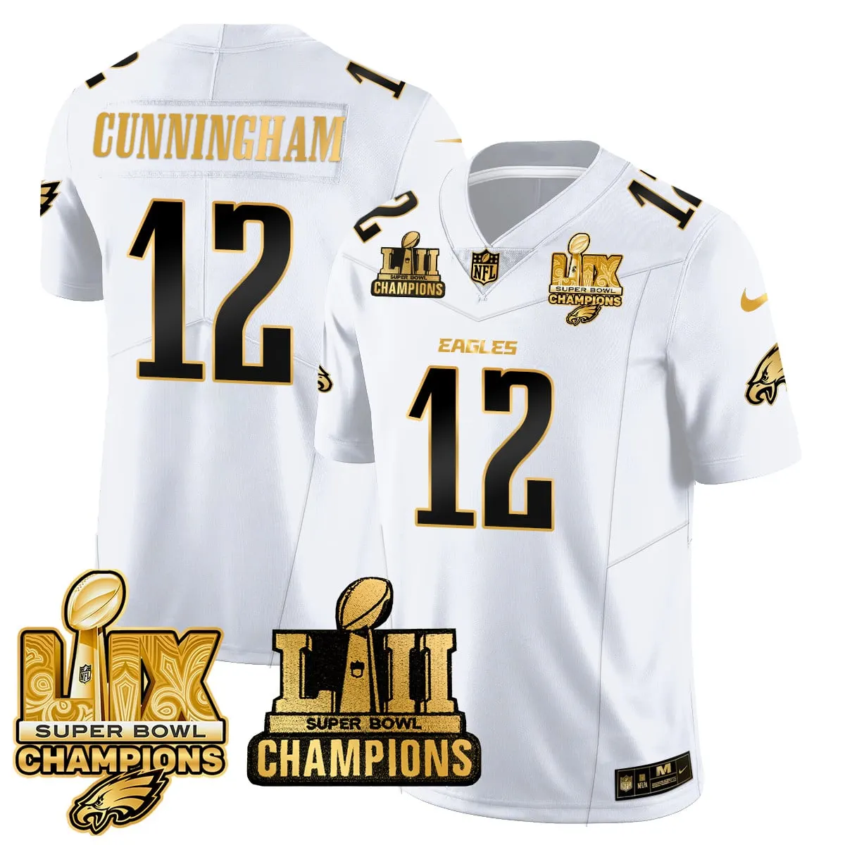 Saquon Barkley Philadelphia Eagles Nike LII-LIX Super Bowl Champions Vapor Limited Stitched Jersey - Anthracite - Image 25