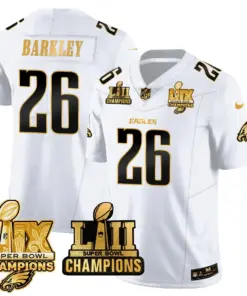 Saquon Barkley Philadelphia Eagles Nike LII-LIX Super Bowl Champions Vapor Limited Stitched Jersey - Anthracite - Image 26