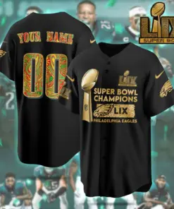 Philadelphia Eagles Nike Super Bowl LIX Champions Custom Limited Jersey - White - Image 3