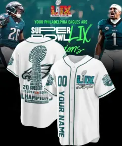 Alternative view of Philadelphia Eagles Nike Super Bowl LIX Champions Custom Limited Jersey - Teal