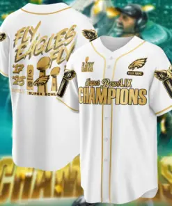Philadelphia Eagles Nike Super Bowl LIX Champions CN5 Custom Limited Jersey - Black - Image 3