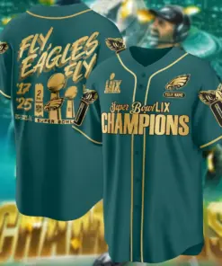 Alternative view of Philadelphia Eagles Nike Super Bowl LIX Champions CN5 Custom Limited Jersey - Black