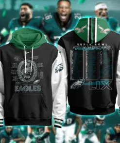 Philadelphia Eagles Nike Super Bowl LIX Champions Limited Pullover Hoodie - Black