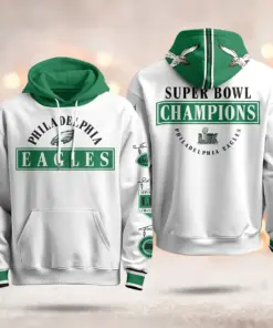 Alternative view of Philadelphia Eagles Nike Super Bowl LIX Champions Limited Pullover Hoodie - Black