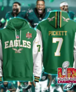 Philadelphia Eagles Nike Super Bowl LIX Champions N2R Pullover Hoodie - Kelly Green - Image 5