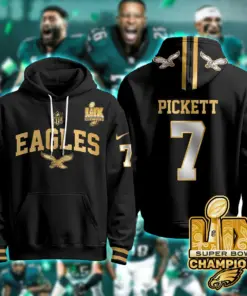 Philadelphia Eagles Nike Super Bowl LIX Champions N2R Pullover Hoodie - Kelly Green - Image 16