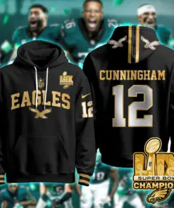 Philadelphia Eagles Nike Super Bowl LIX Champions N2R Pullover Hoodie - Kelly Green - Image 18