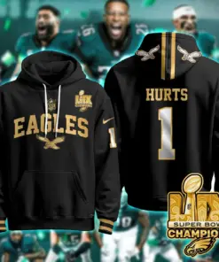 Philadelphia Eagles Nike Super Bowl LIX Champions N2R Pullover Hoodie - Kelly Green - Image 22
