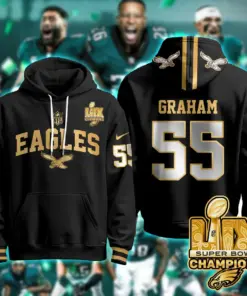 Philadelphia Eagles Nike Super Bowl LIX Champions N2R Pullover Hoodie - Kelly Green - Image 19