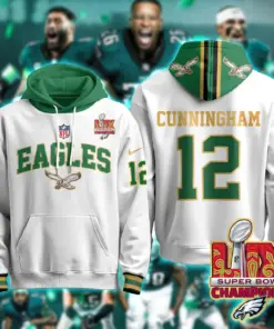 Philadelphia Eagles Nike Super Bowl LIX Champions N2R Pullover Hoodie - Kelly Green - Image 24