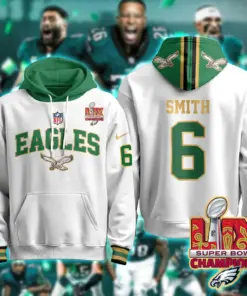 Philadelphia Eagles Nike Super Bowl LIX Champions N2R Pullover Hoodie - Kelly Green - Image 28