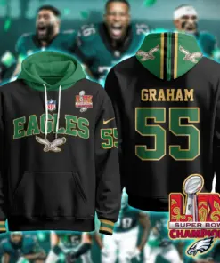 Philadelphia Eagles Nike Super Bowl LIX Champions N2R Pullover Hoodie - Kelly Green - Image 31