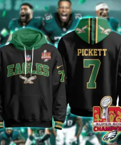 Philadelphia Eagles Nike Super Bowl LIX Champions N2R Pullover Hoodie - Kelly Green - Image 35