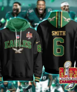 Philadelphia Eagles Nike Super Bowl LIX Champions N2R Pullover Hoodie - Kelly Green - Image 36
