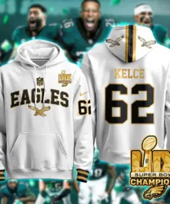 Philadelphia Eagles Nike Super Bowl LIX Champions N2R Pullover Hoodie - Kelly Green - Image 39
