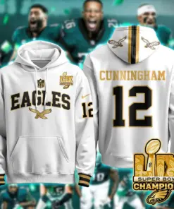 Philadelphia Eagles Nike Super Bowl LIX Champions N2R Pullover Hoodie - Kelly Green - Image 37