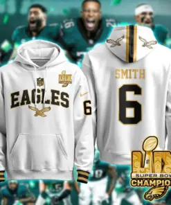Philadelphia Eagles Nike Super Bowl LIX Champions N2R Pullover Hoodie - Kelly Green - Image 43