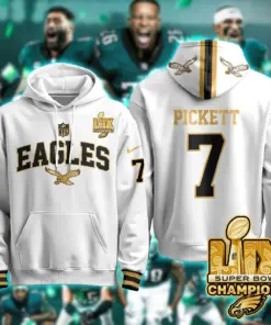 Philadelphia Eagles Nike Super Bowl LIX Champions N2R Pullover Hoodie - Kelly Green - Image 42