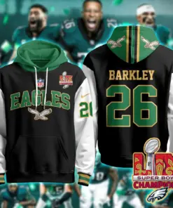 Philadelphia Eagles Nike Super Bowl LIX Champions N2R Pullover Hoodie - Kelly Green - Image 44