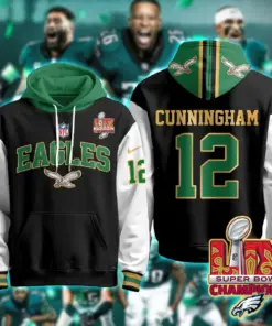 Philadelphia Eagles Nike Super Bowl LIX Champions N2R Pullover Hoodie - Kelly Green - Image 45