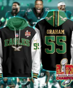 Philadelphia Eagles Nike Super Bowl LIX Champions N2R Pullover Hoodie - Kelly Green - Image 46