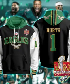 Philadelphia Eagles Nike Super Bowl LIX Champions N2R Pullover Hoodie - Kelly Green - Image 47