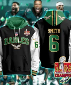 Philadelphia Eagles Nike Super Bowl LIX Champions N2R Pullover Hoodie - Kelly Green - Image 50