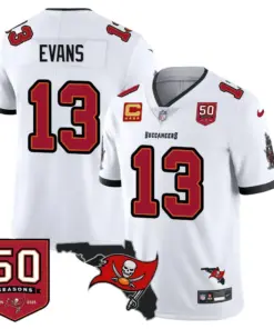 Tampa Bay Buccaneers Nike 50th Season Limited Stitched Jersey - White