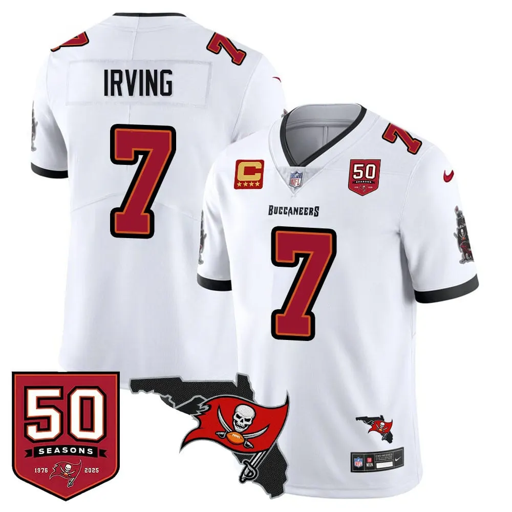 Tampa Bay Buccaneers Nike 50th Season Limited Stitched Jersey - White - Image 4