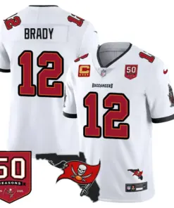 Alternative view of Tampa Bay Buccaneers Nike 50th Season Limited Stitched Jersey - White