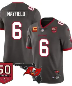 Tampa Bay Buccaneers Nike 50th Season Limited Stitched Jersey - White - Image 13