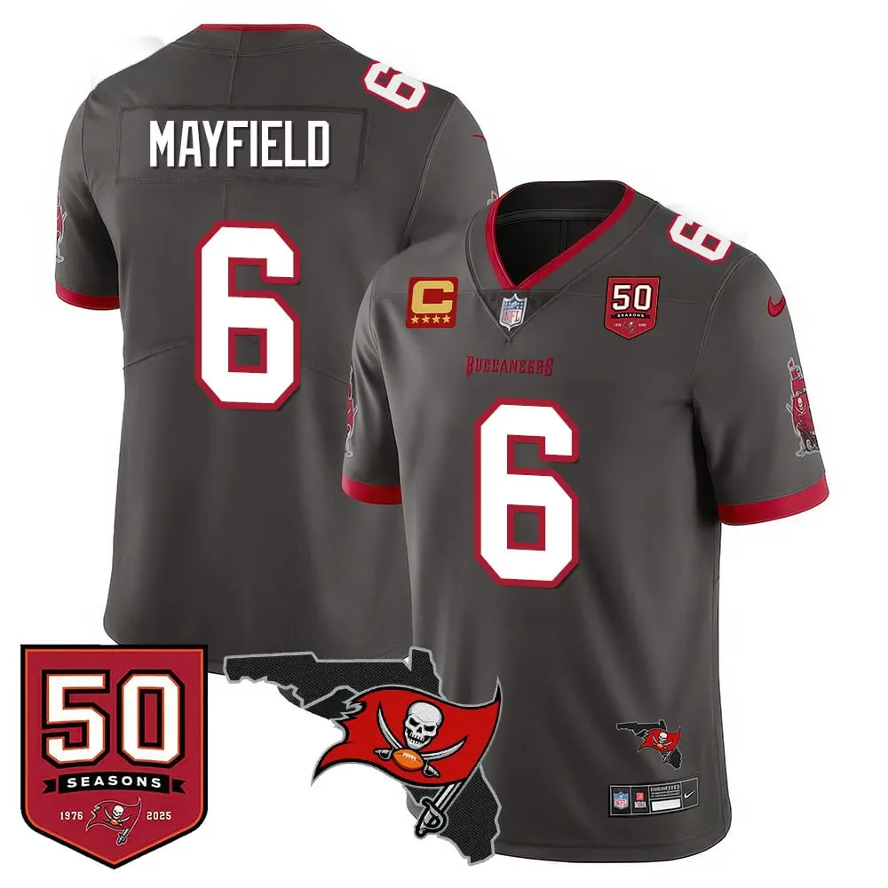 Tampa Bay Buccaneers Nike 50th Season Limited Stitched Jersey - White - Image 13