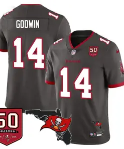 Tampa Bay Buccaneers Nike 50th Season Limited Stitched Jersey - White - Image 10