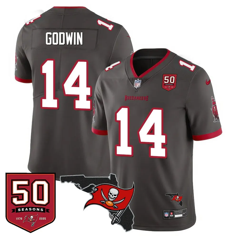 Tampa Bay Buccaneers Nike 50th Season Limited Stitched Jersey - White - Image 10