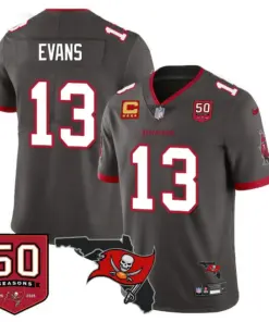 Tampa Bay Buccaneers Nike 50th Season Limited Stitched Jersey - White - Image 9