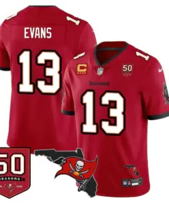 Tampa Bay Buccaneers Nike 50th Season Limited Stitched Jersey - White - Image 16