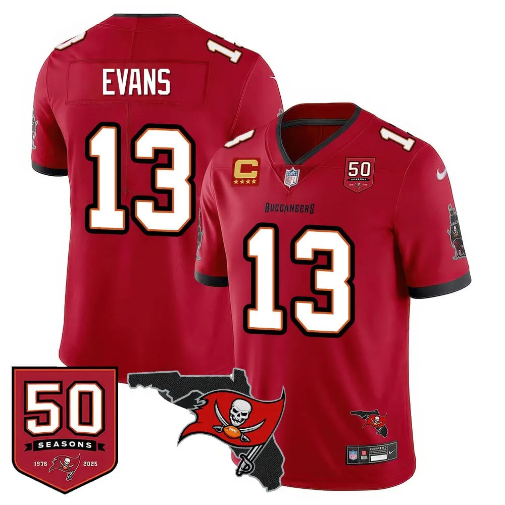 Tampa Bay Buccaneers Nike 50th Season Limited Stitched Jersey - White - Image 16
