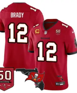 Tampa Bay Buccaneers Nike 50th Season Limited Stitched Jersey - White - Image 15