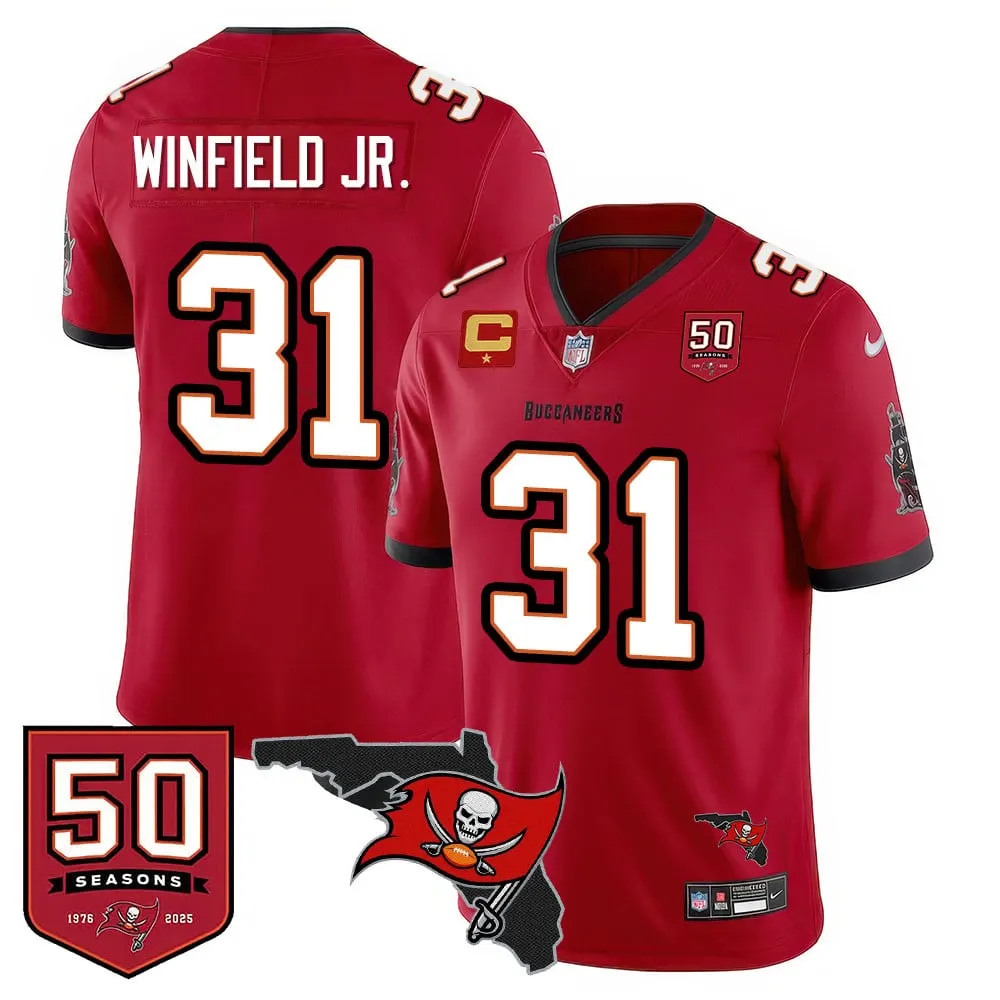 Tampa Bay Buccaneers Nike 50th Season Limited Stitched Jersey - White - Image 20