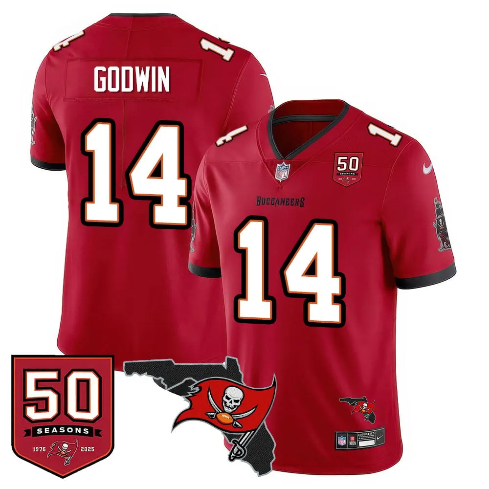 Tampa Bay Buccaneers Nike 50th Season Limited Stitched Jersey - White - Image 21