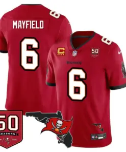 Tampa Bay Buccaneers Nike 50th Season Limited Stitched Jersey - White - Image 18